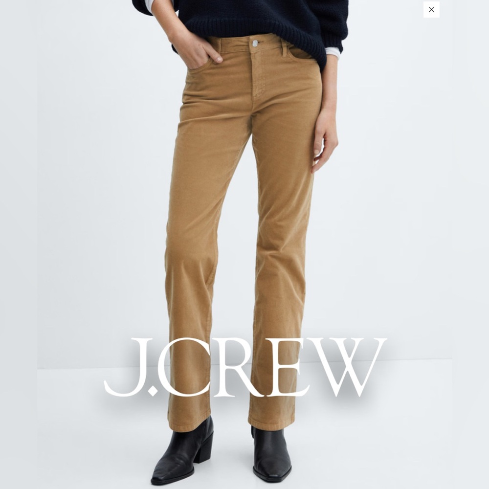 J. Crew Camel Corduroy 5 Pocket Straight Pants 32/12